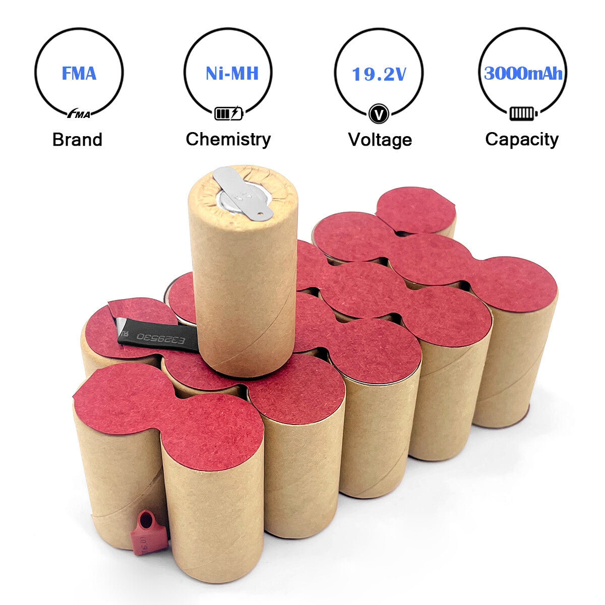 Kawasaki 691235 Cells to Ni-MH 19.2v 1.2-3Ah Drill Screwdriver Battery DIY
