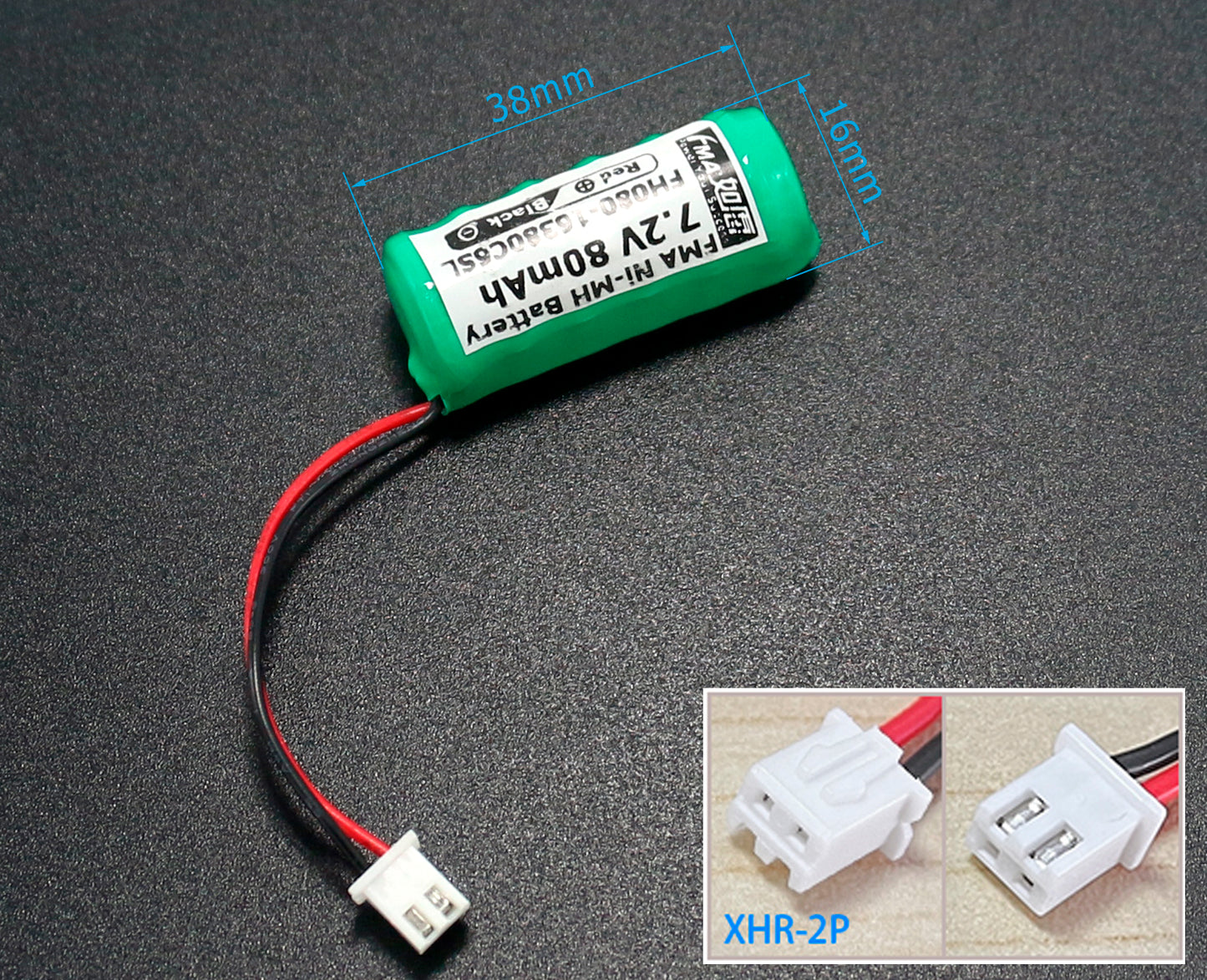 FMA 7.2V 80mAh Ni-MH Rechargeable Battery for GETRONICS Gtalarm GT945 Car Alarm Siren | 6SX / 6SL / 6SH Cell Types