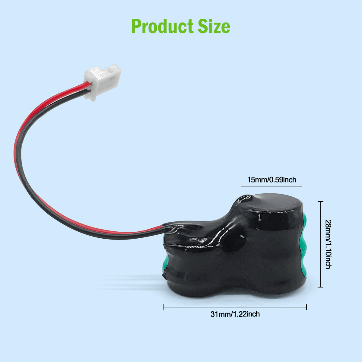 Ni-MH Battery 6V 80/160/250/330mAh for Car Motorcycle Anti-theft Medical Device