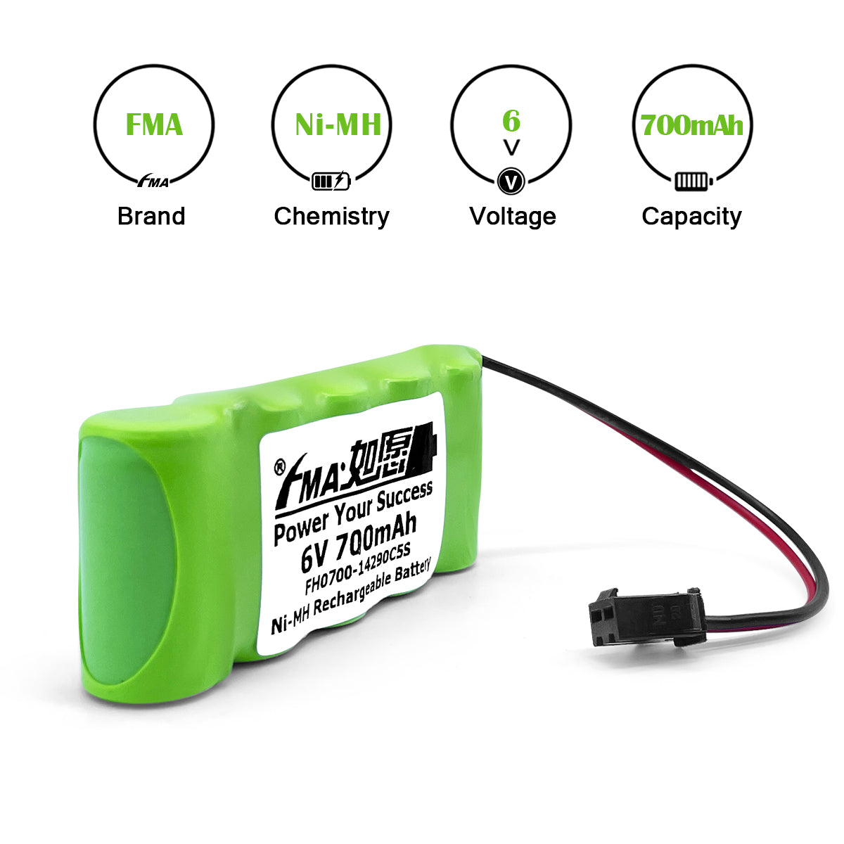 Ni-MH Ni-Cd battery６V-Parameters
