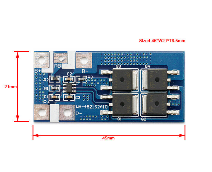 FMA 2S 7.2V 7.4V Li-ion Li-Po Rechargeable Battery Protection Board BMS PCM 2.5A