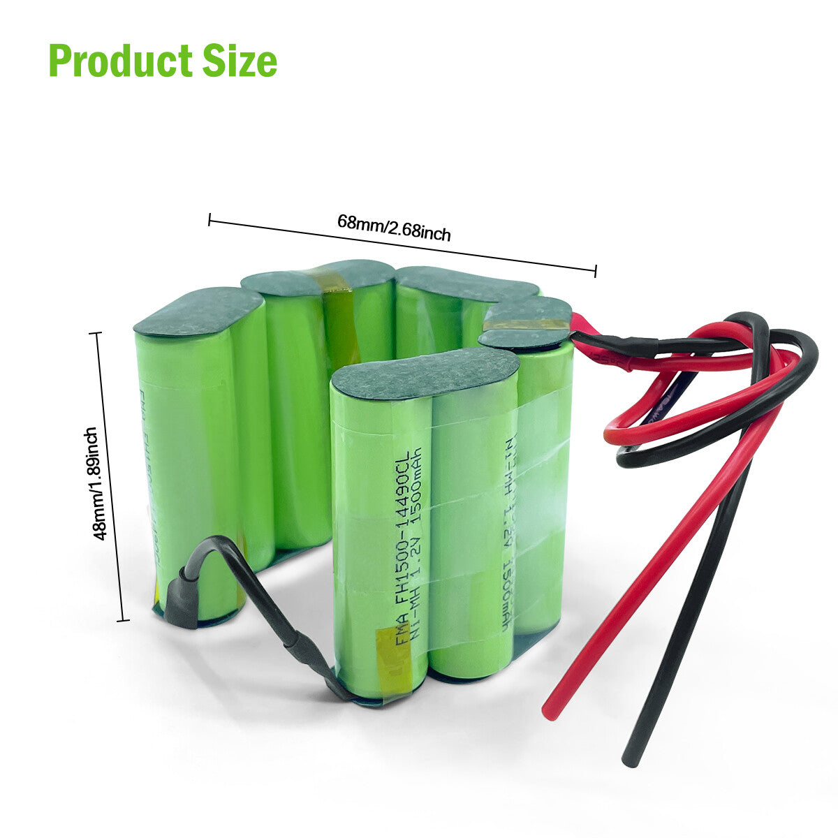 Vacuum Sweeper Cleaner Dust Catcher 12V 1200-2000mAh Ni-MH Rechargeable Battery