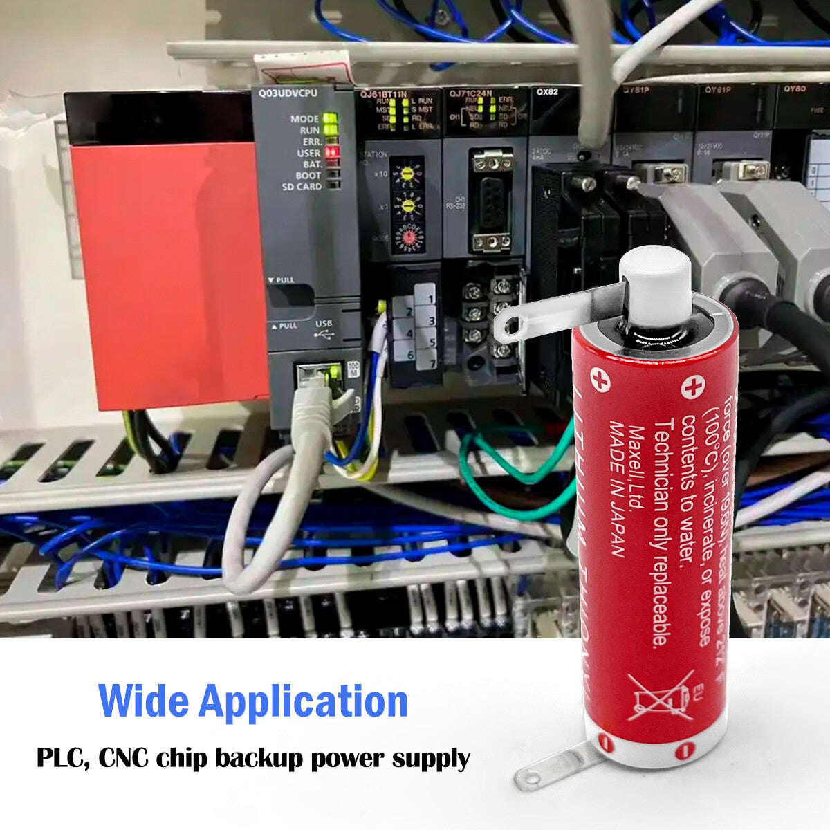 3.6V Primary Lithium Battery ER6C (AA Size) / ER17/33 (ER17335) for CNC PLC Data Backup