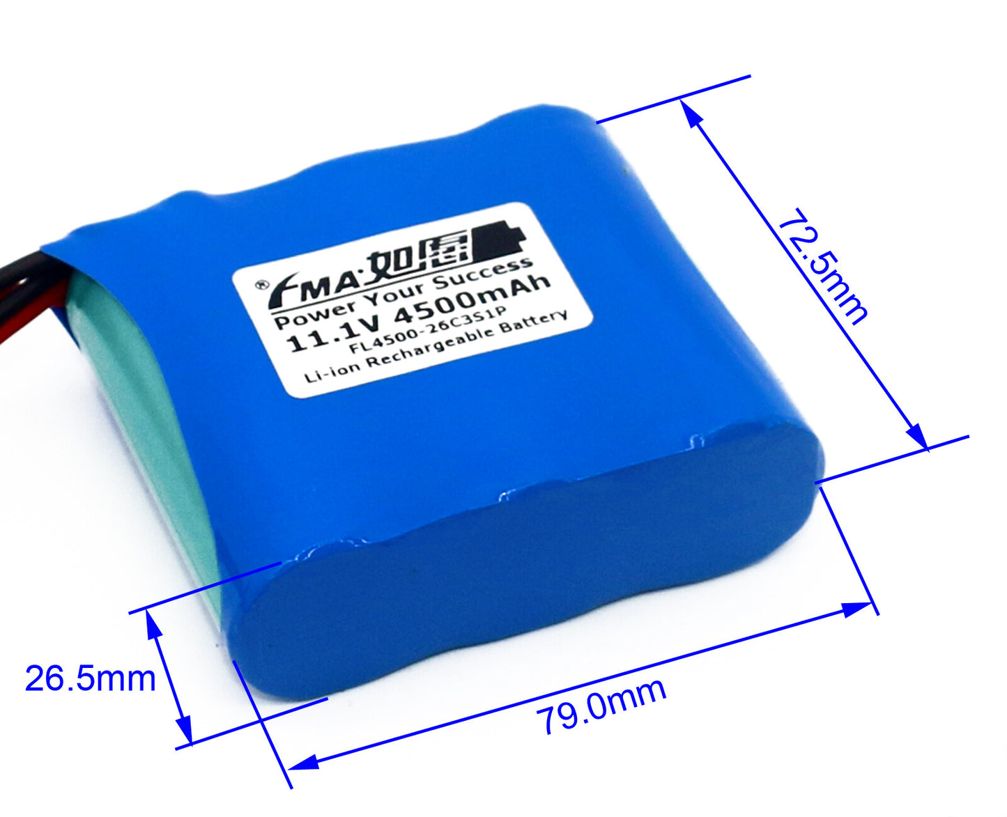 3.7V 7.4V 11.1V 14.8V 4.5-13.5Ah Li-ion Battery to Testing Device LED Bike Light