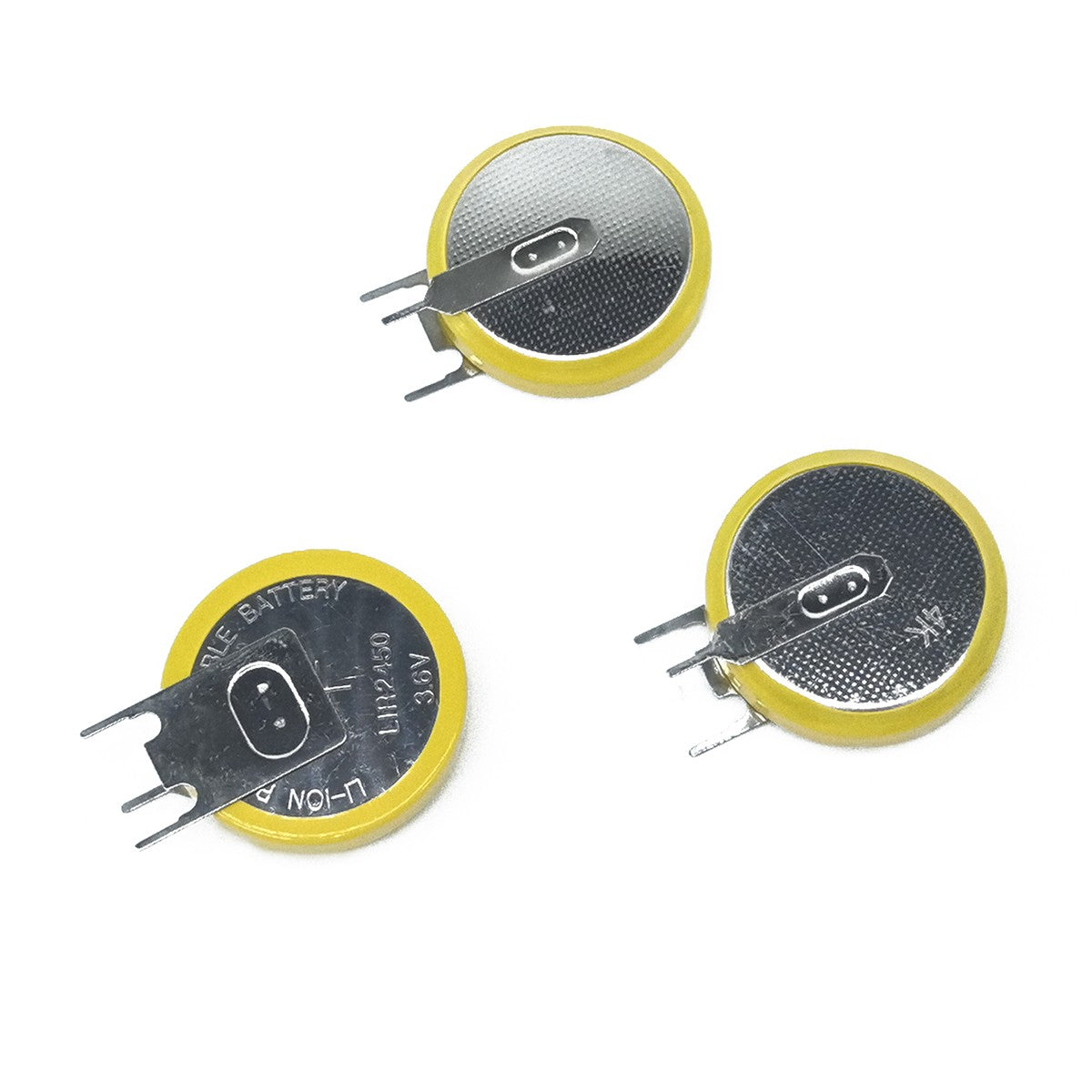 3pcs Button Coin 3.6V Li-ion Rechargeable Battery LIR2430 LIR2450 LIR2477 CR24xx