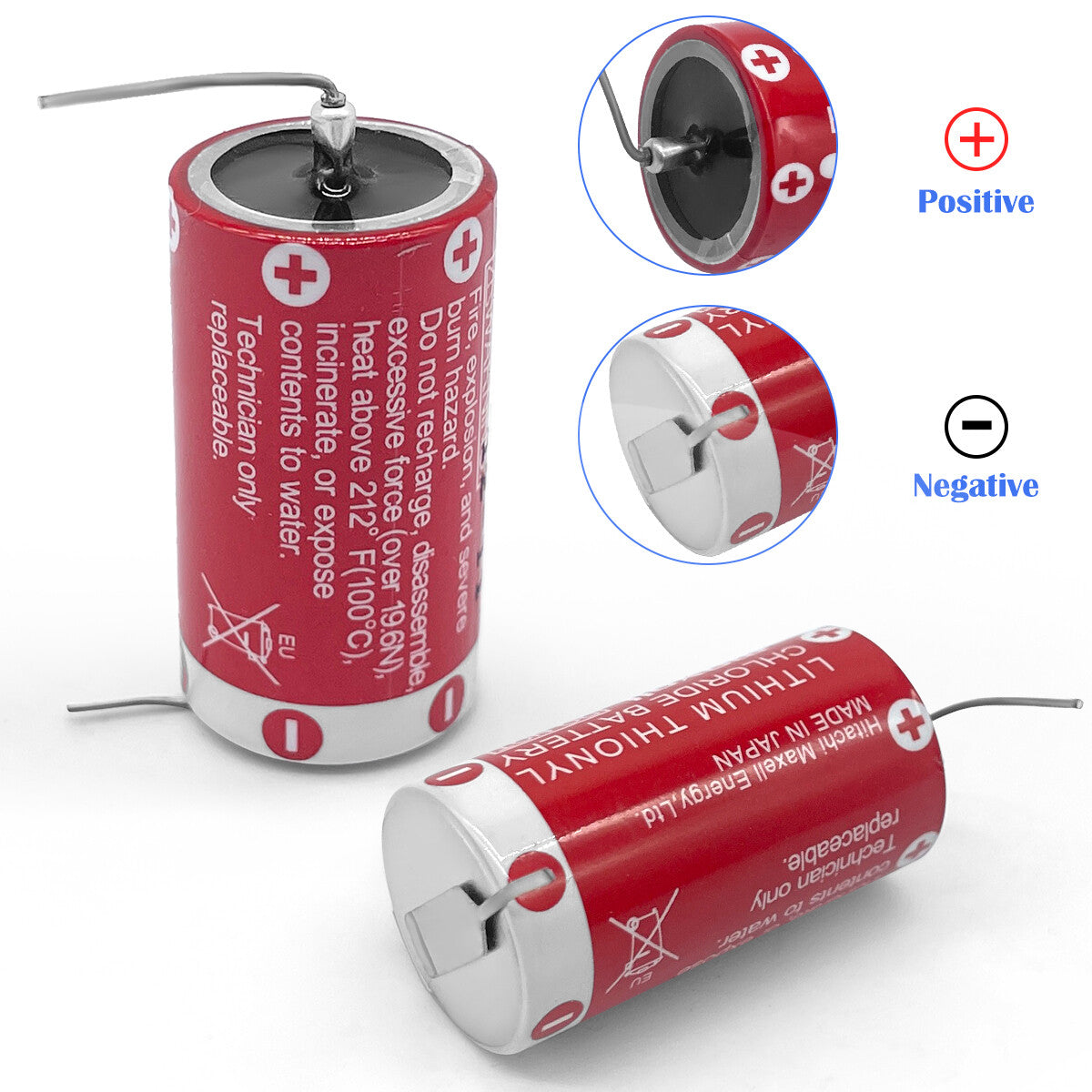3.6V Primary Lithium Battery ER6C (AA Size) / ER17/33 (ER17335) for CNC PLC Data Backup