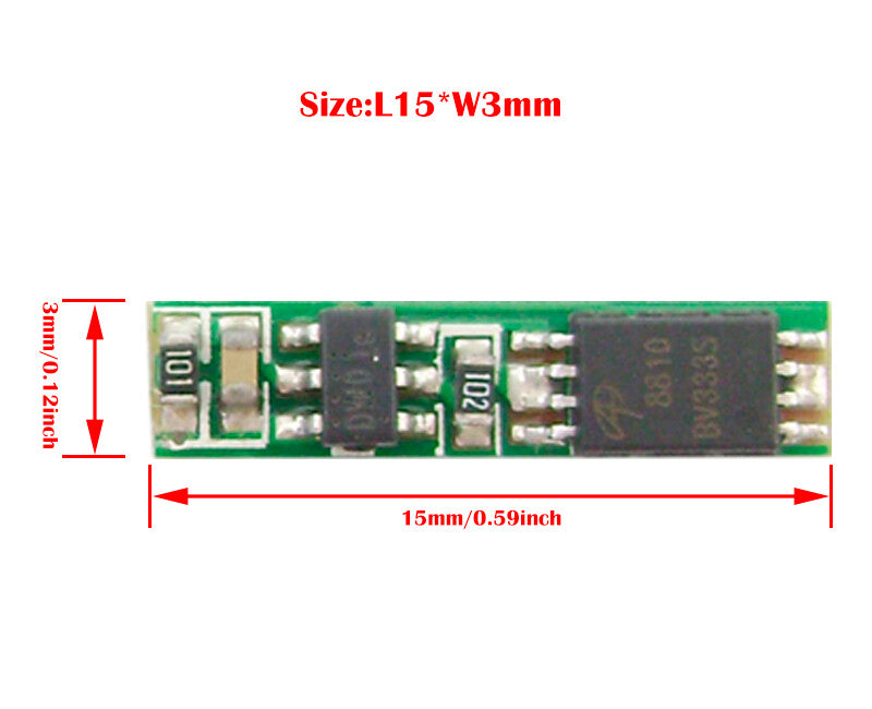 FMA 1S 3.6V 3.7V Li-ion Battery Protection Board BMS PCM 2A (10pcs)