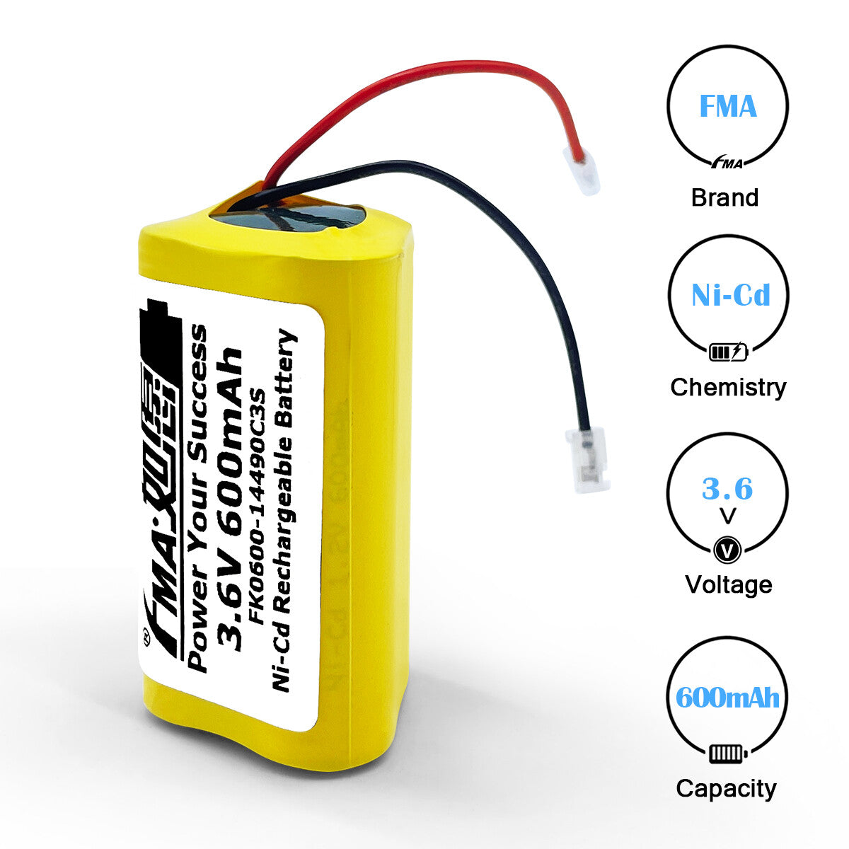 Craftsman LED light EURO PRO Shark V1705 AA 3.6V 0.6-2Ah Ni-MH Battery FMA
