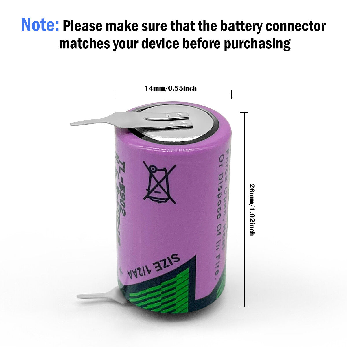 3.6V Primary Lithium Battery TL-5920 TL5903 TL5930 for PLC CNC Data Backup Power