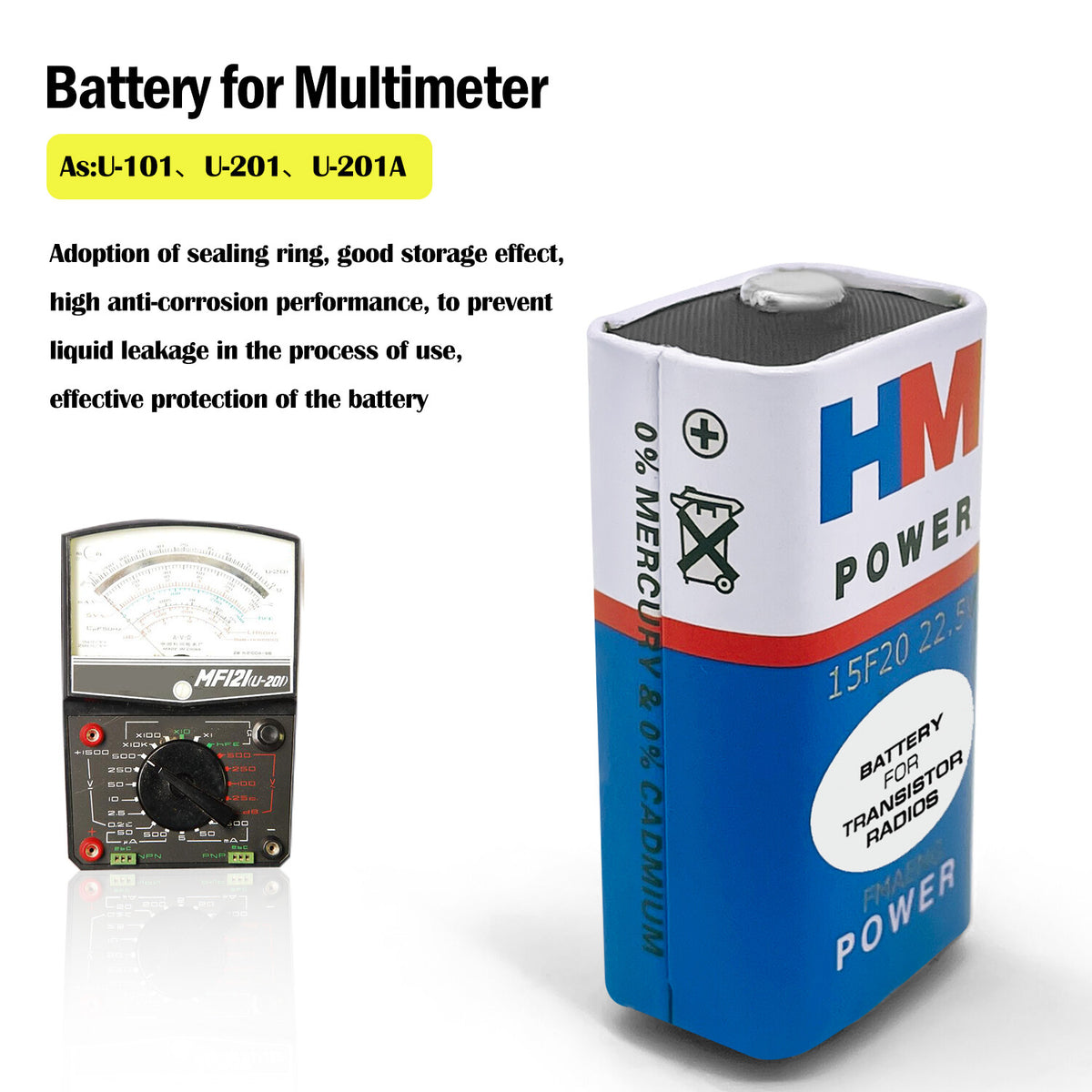 DIY U101 U201 MN122 Tube Radio Analog Voltmeter by Rechargeable Li-Po 22.5V 15F20 Battery w/ 25.2V 0.2A Charger