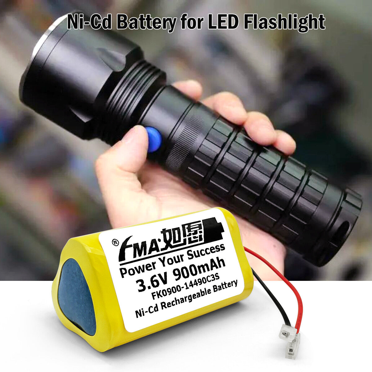 Craftsman LED light EURO PRO Shark V1705 AA 3.6V 0.6-2Ah Ni-MH Battery FMA