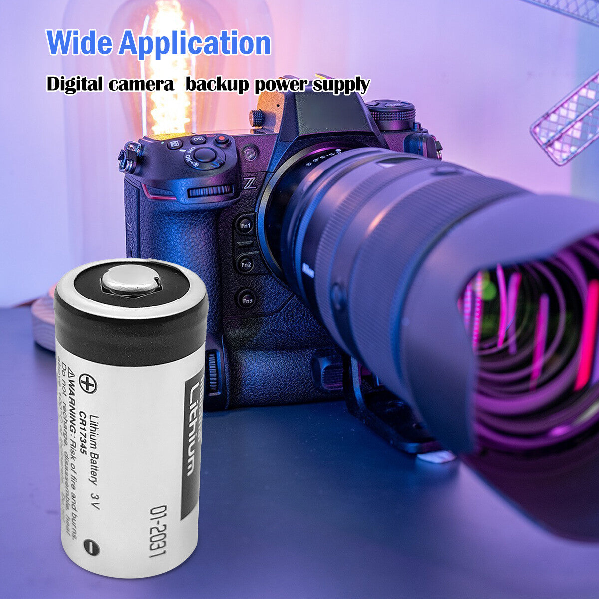 3V Primary Lithium Battery CR2 / CR123A for Fuji Film Mini25 Camera & Electronics