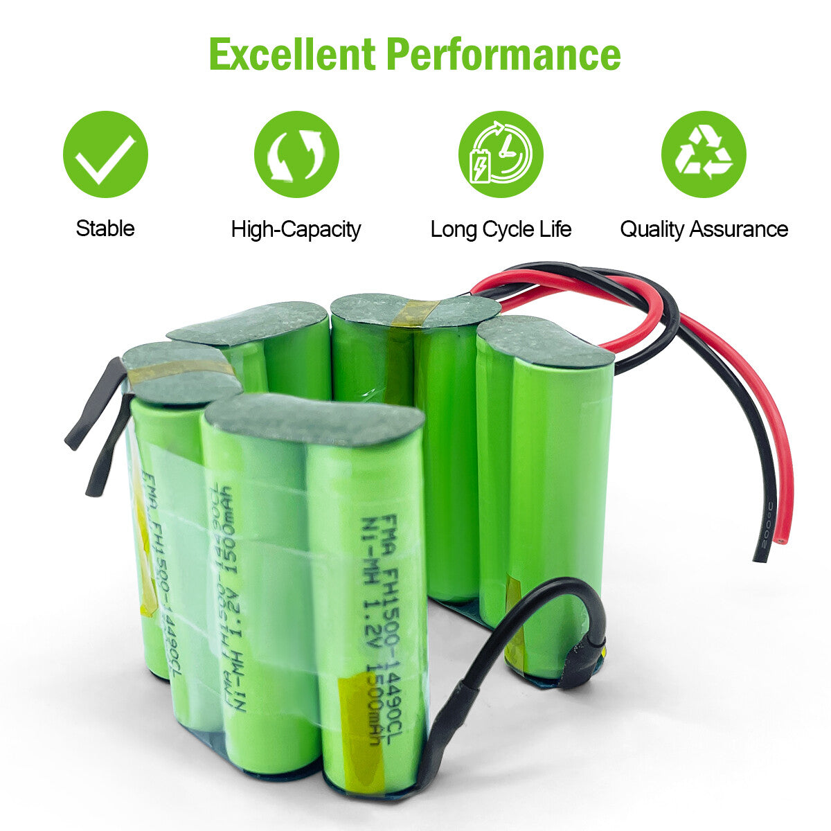 Vacuum Sweeper Cleaner Dust Catcher 12V 1200-2000mAh Ni-MH Rechargeable Battery