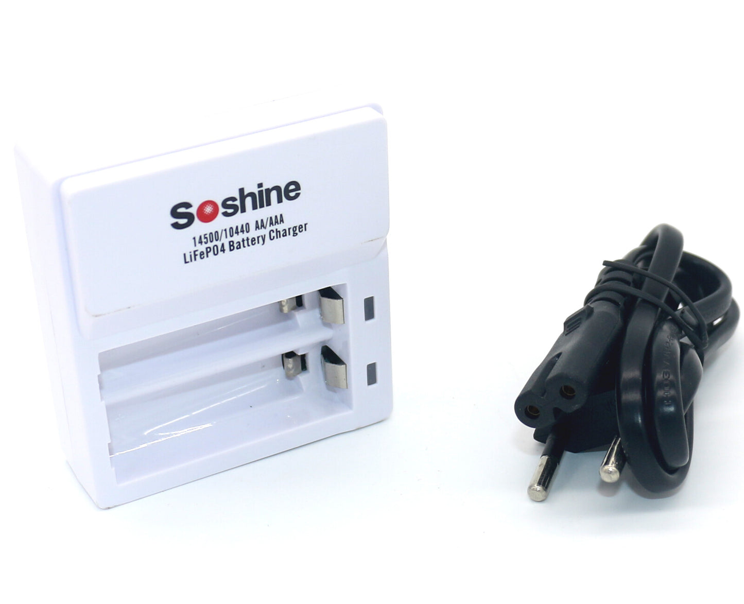LiFePO4 Smart Charger 3.65v 250mA-500mA for 1-2 Li-Fe 3.2v AA 14500 AAA 10440