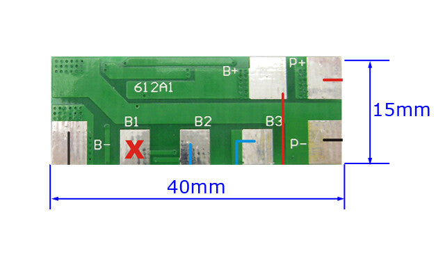 FMA 3S 10.8V 11.1V Li-ion Li-Po Battery Protection Board BMS PCM 4A