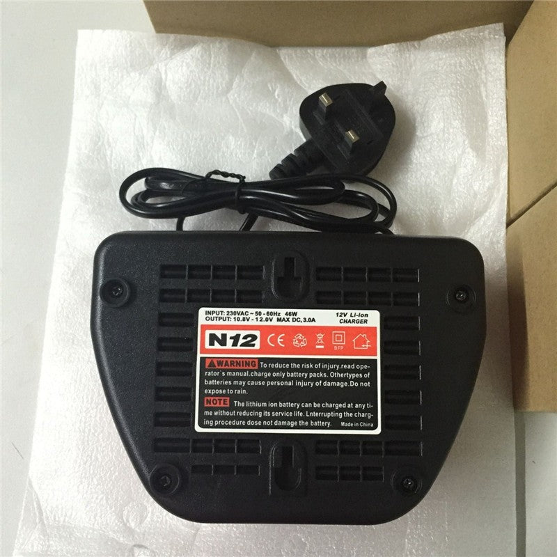 Power Tools Charger for Milwaukee M12 10.8V 11.1V Li-ion Battery DC 12V 12.6V 3A