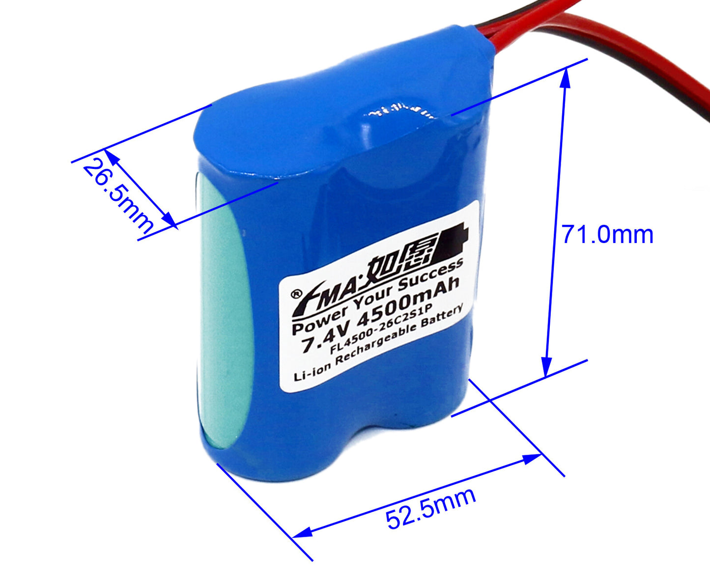 3.7V 7.4V 11.1V 14.8V 4.5-13.5Ah Li-ion Battery to Testing Device LED Bike Light