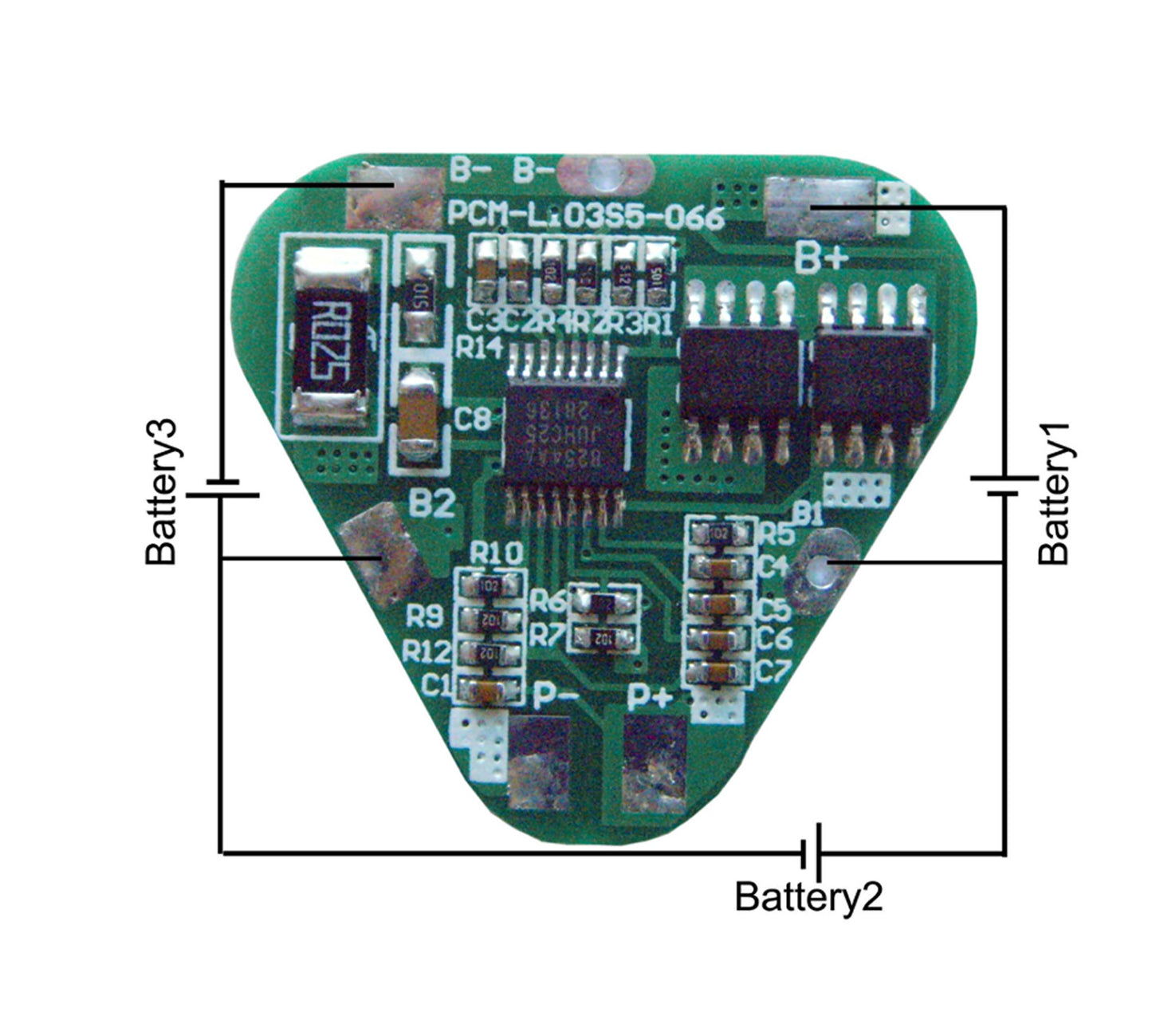 FMA 3S 10.8V 11.1V Li-ion Li-Po Battery Protection Board BMS PCM 4A