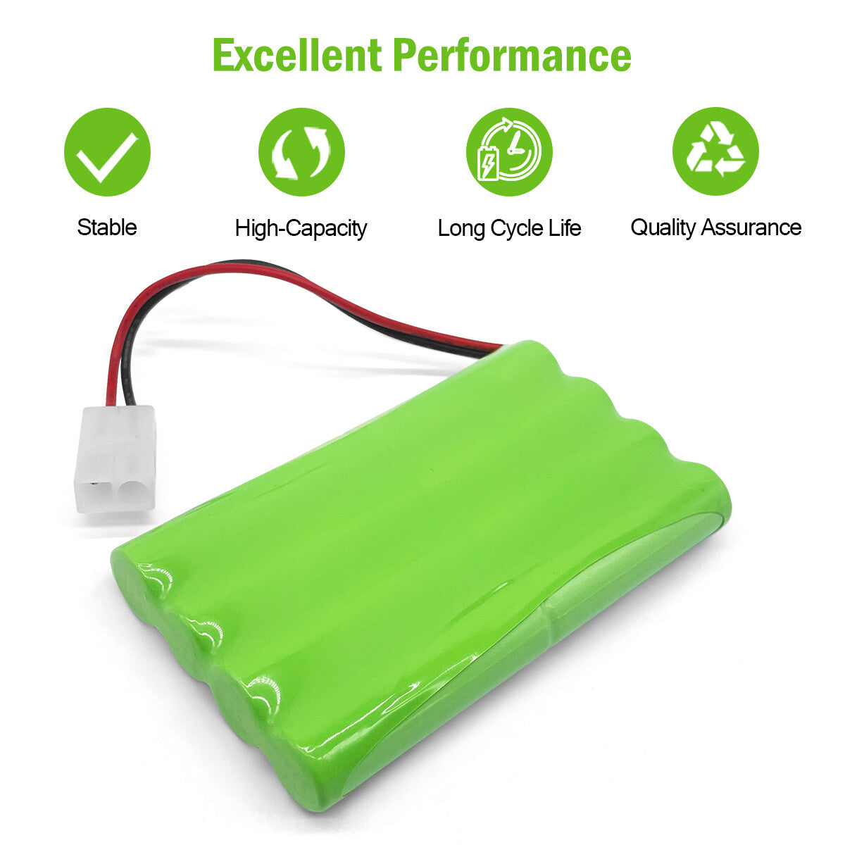Ni-MH 9.6V 0.6-2Ah Battery for Night Runner Off Road Monster Truck 60-4187