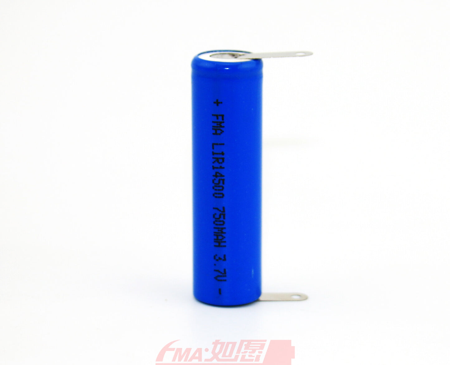 FMA 3.7V Li-ion Rechargeable Battery with Solder Tabs 14500 750mAh / 16650 2000-2500mAh / 18500 2040mAh (2pcs)