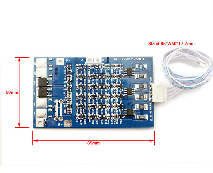 FMA 5S 18V 18.5V 5A Li-ion Li-Po Battery Management System Protection Board BMS PCM