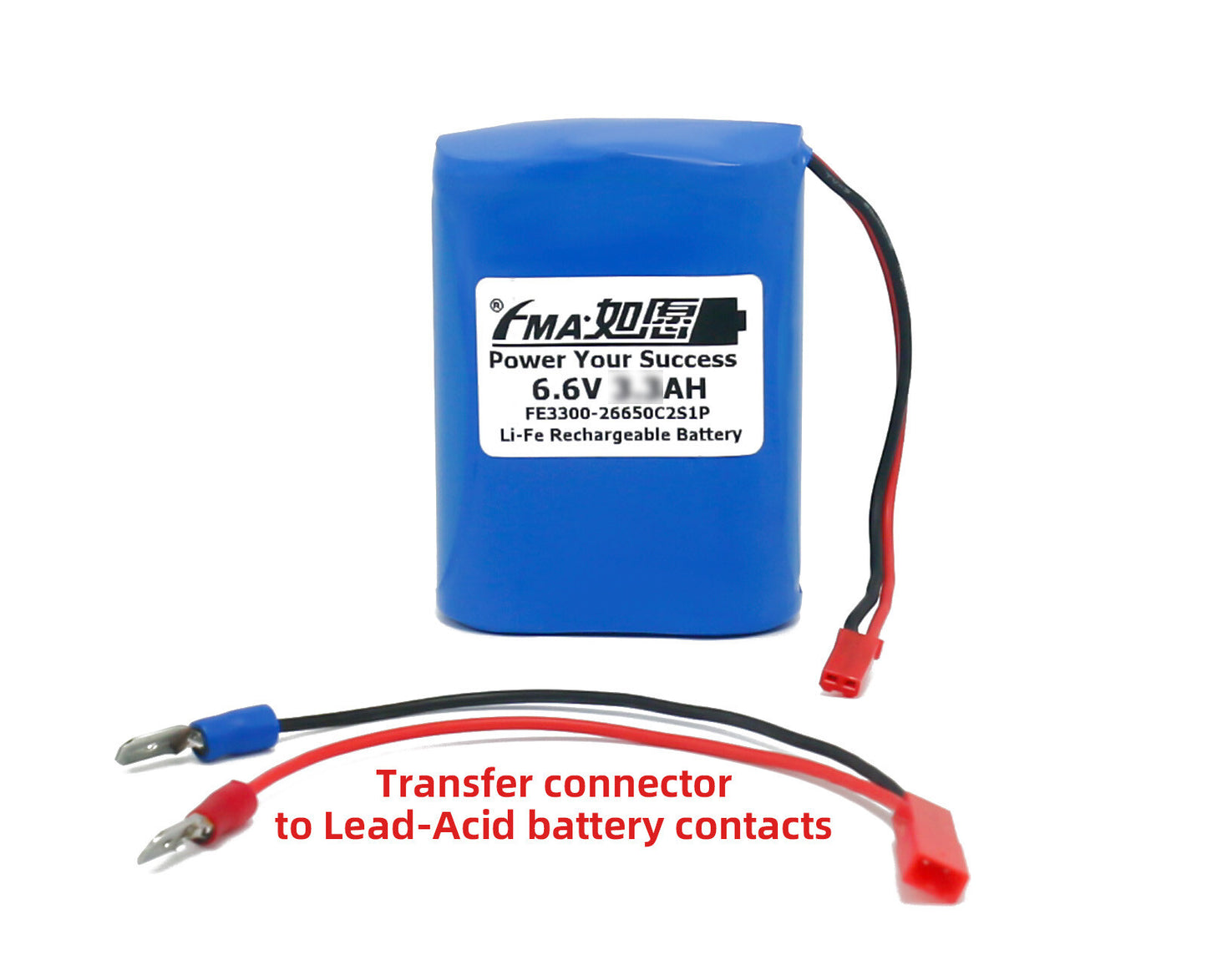 LiFe Battery 6.6V 3.4AH Like Lead Acid 6V Cell for Security Alarm Baby Car Toy
