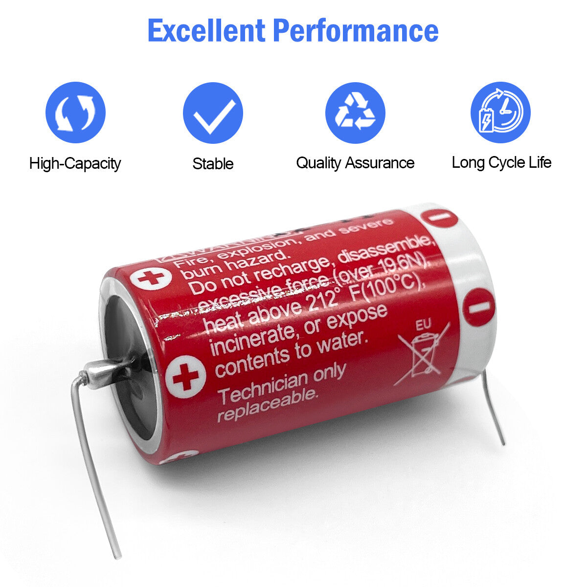 3.6V Primary Lithium Battery ER6C (AA Size) / ER17/33 (ER17335) for CNC PLC Data Backup
