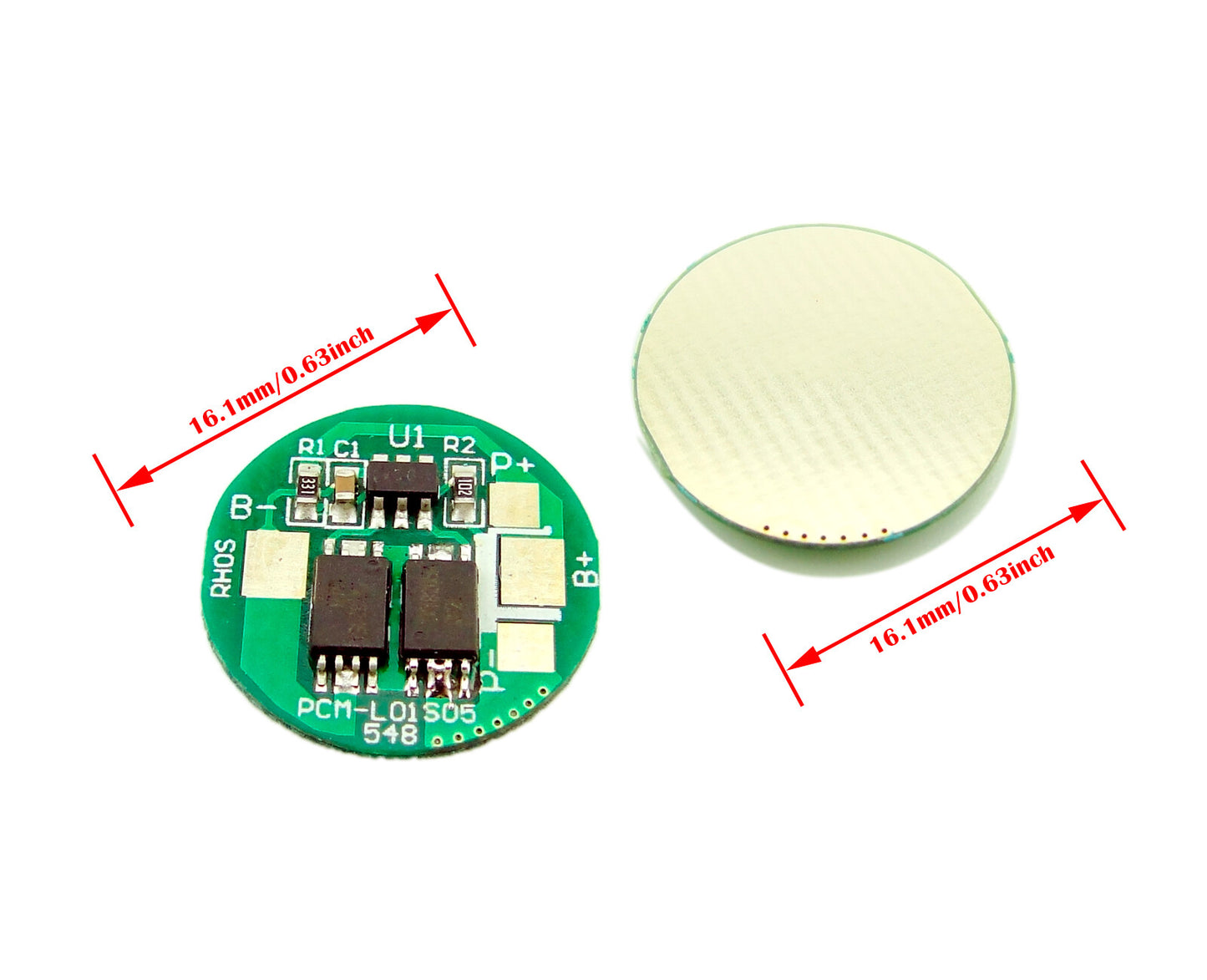 1S 3.6V 3.7V Li-ion Li-Po Battery Protection Circuit Board PCM BMS (Multiple Models Available)
