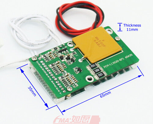 FMA 13S 46.8V 48V Li-ion Li-Po Battery Protect Circuit Management Board PCM BMS