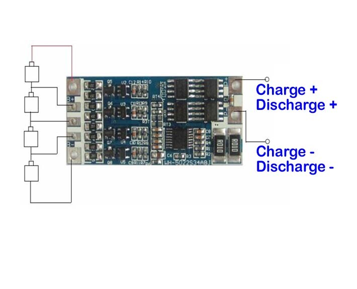 4S 12.8V LiFePO4 Battery PCM BMS Protection Circuit Board (8 Models Available)