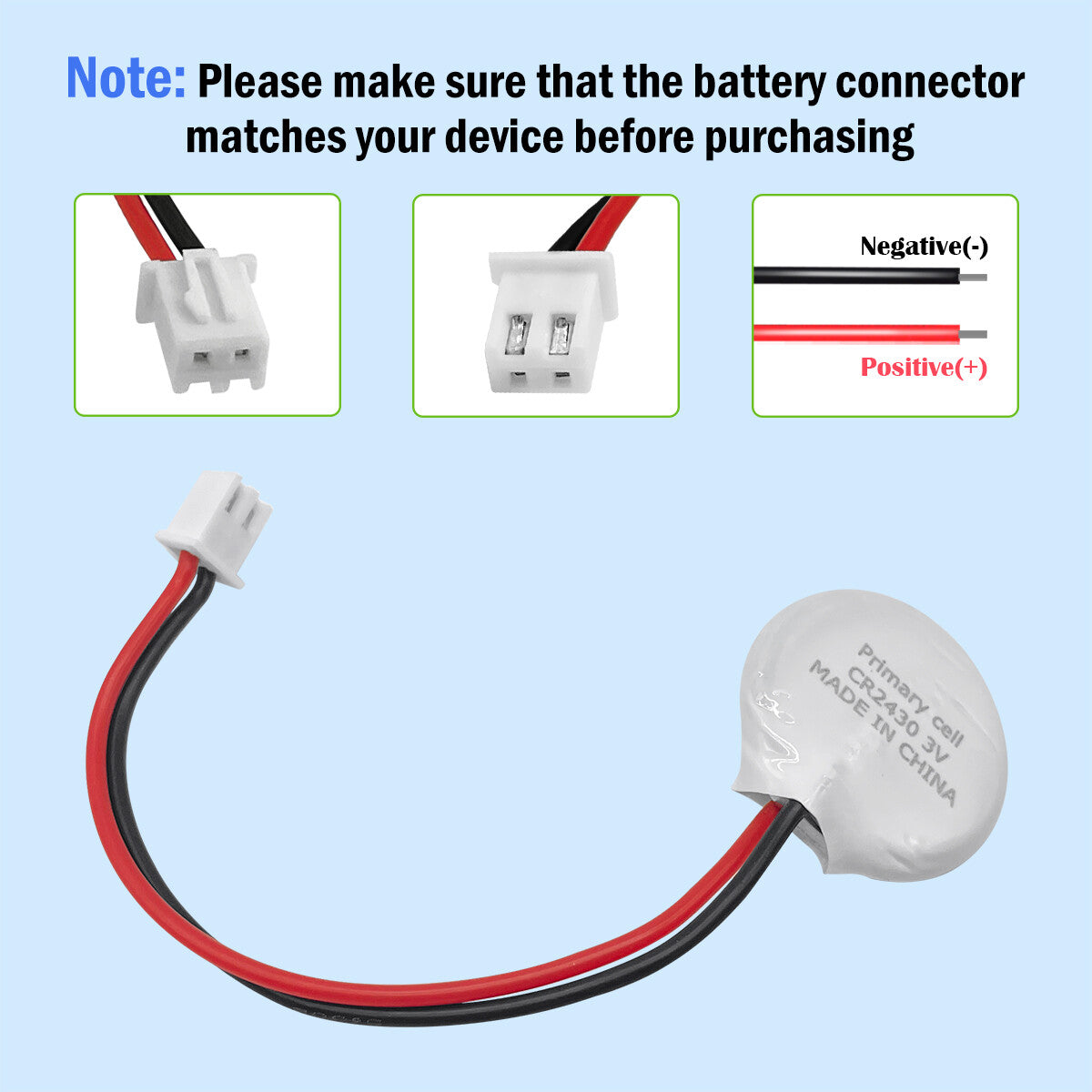 4* Button Coin 3V Primary Battery CR2354 CR2430 CR2450 to Timer PLC Backup Power