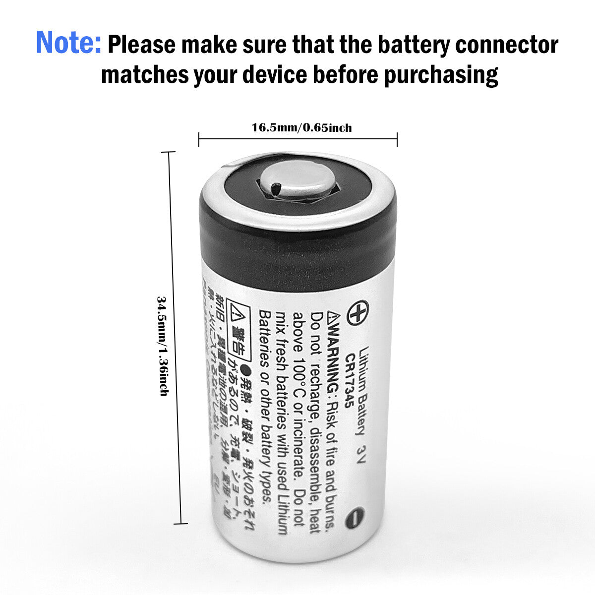 3V Primary Lithium Battery CR2 / CR123A for Fuji Film Mini25 Camera & Electronics