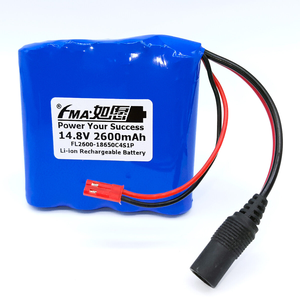 14.8V 2.2-3.5Ah Li-ion Battery for Mini Portable Cooler Box DC5521+SYP Connector FMA Cell 2.6Ah