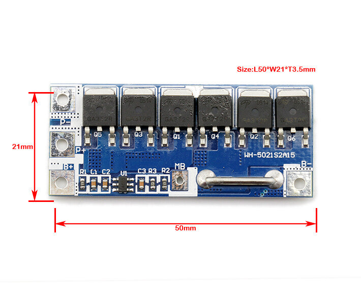 FMA 2S 7.2V 7.4V Li-ion Li-Po Rechargeable Battery Protection Board BMS PCM 2.5A