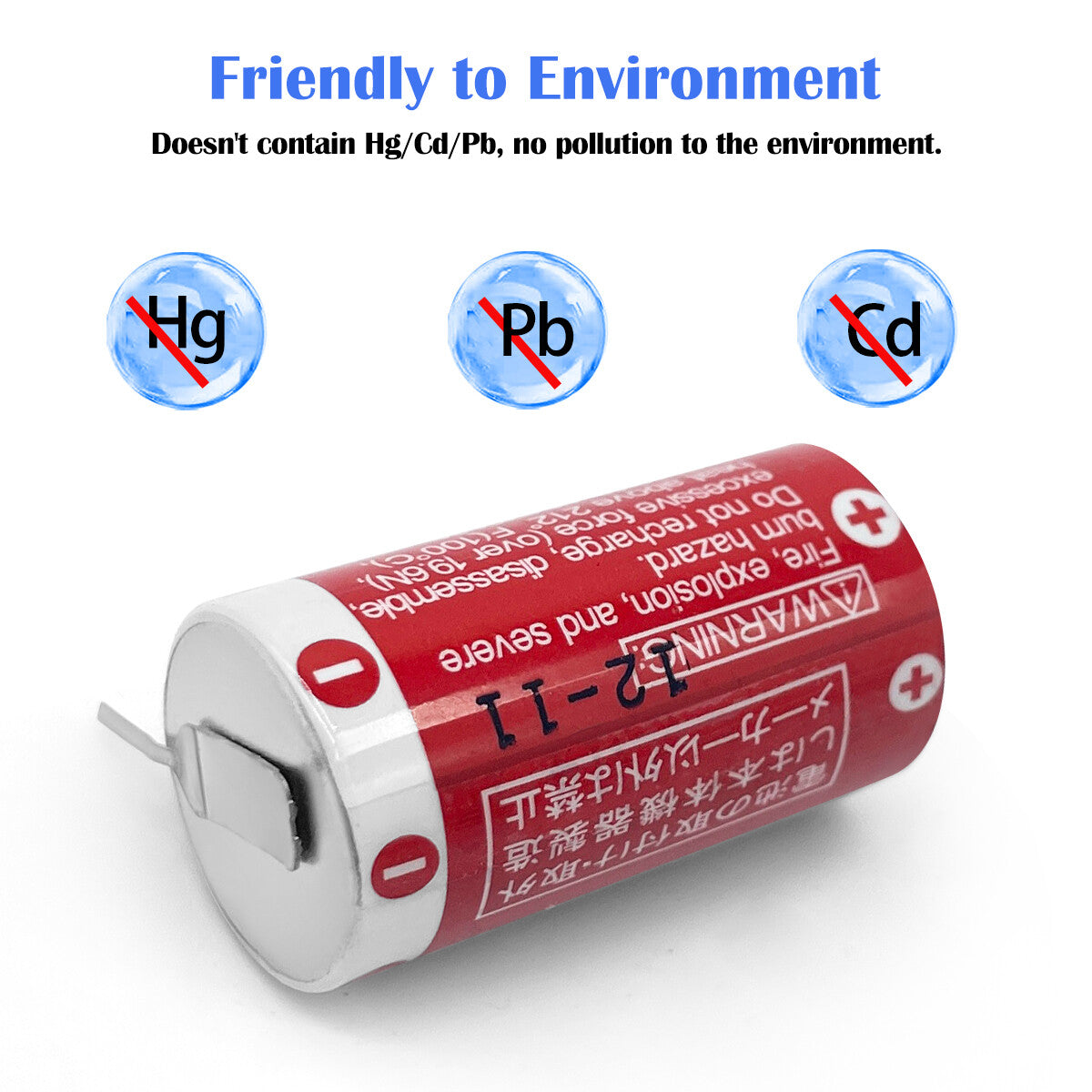 3.6V Primary Lithium Battery ER6C (AA Size) / ER17/33 (ER17335) for CNC PLC Data Backup