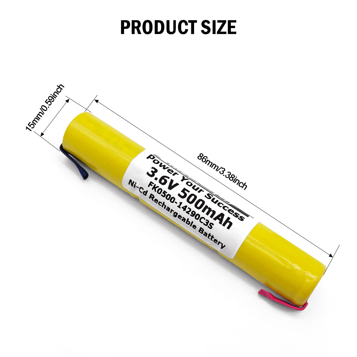 Ni-MH Ni-Cd 2/3AA 2.4V 3.6V Rechargeable Battery for Electric Razor Shaver Trimmer Toothbrush 14290 500mAh/700mAh
