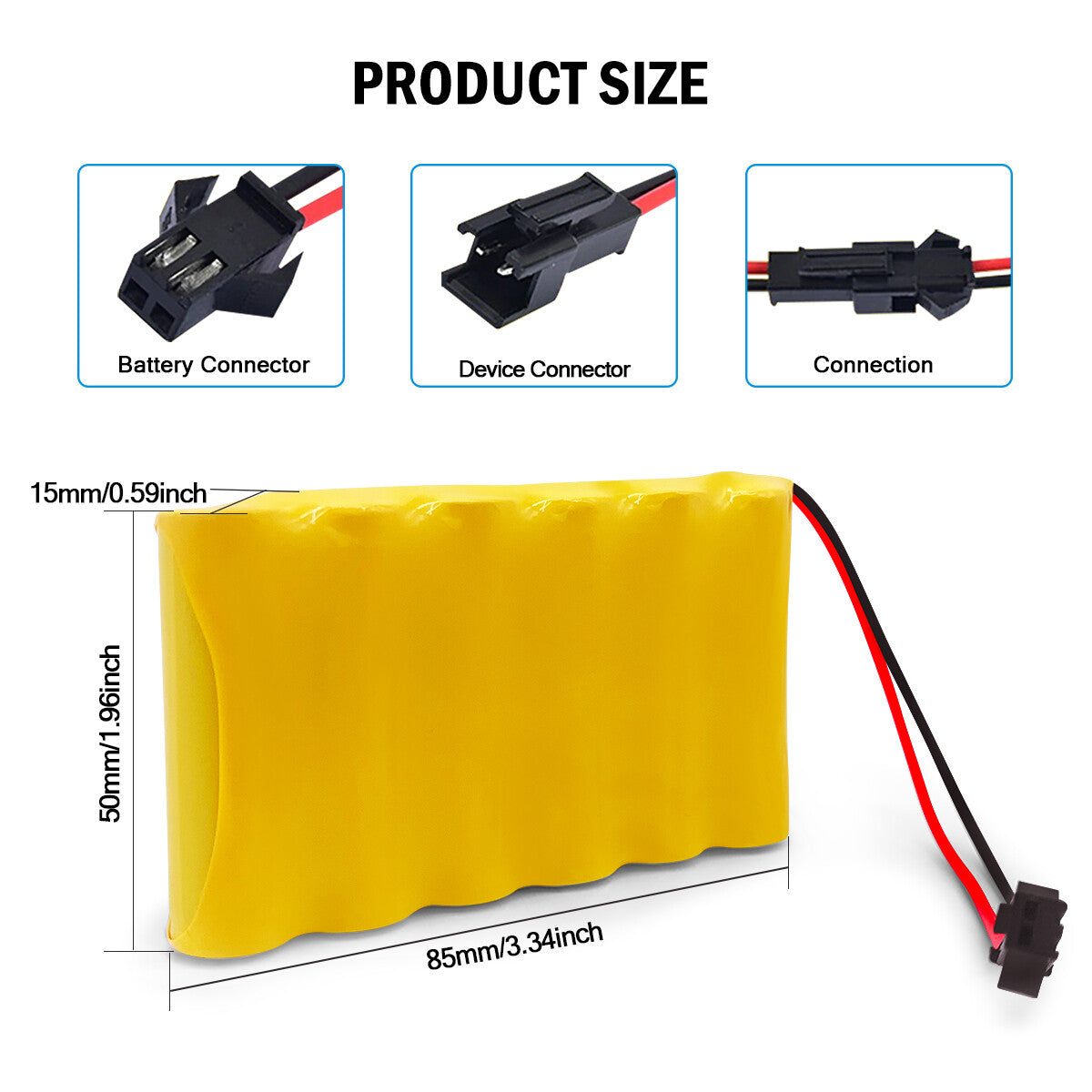 Racing Car Model Truck toy Excavator Vehicle 7.2V 600-2000mAh Ni-MH Battery