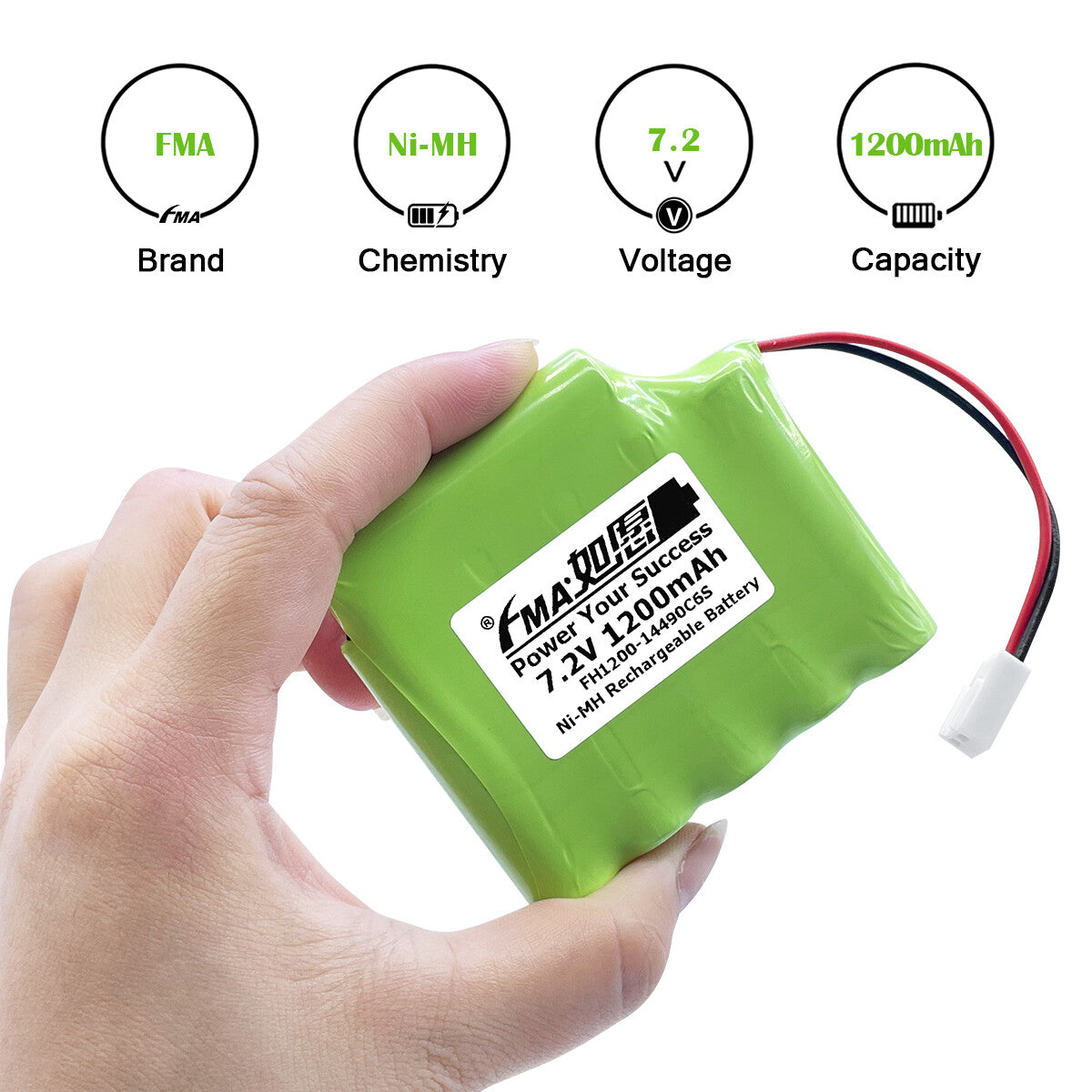 Neuromuscular Stimulator A1B DK7-088-0200 Globus MyStim 130AAM6GMX P/N: 300241 7.2v 0.6-2Ah Ni-Cd Ni-MH Battery