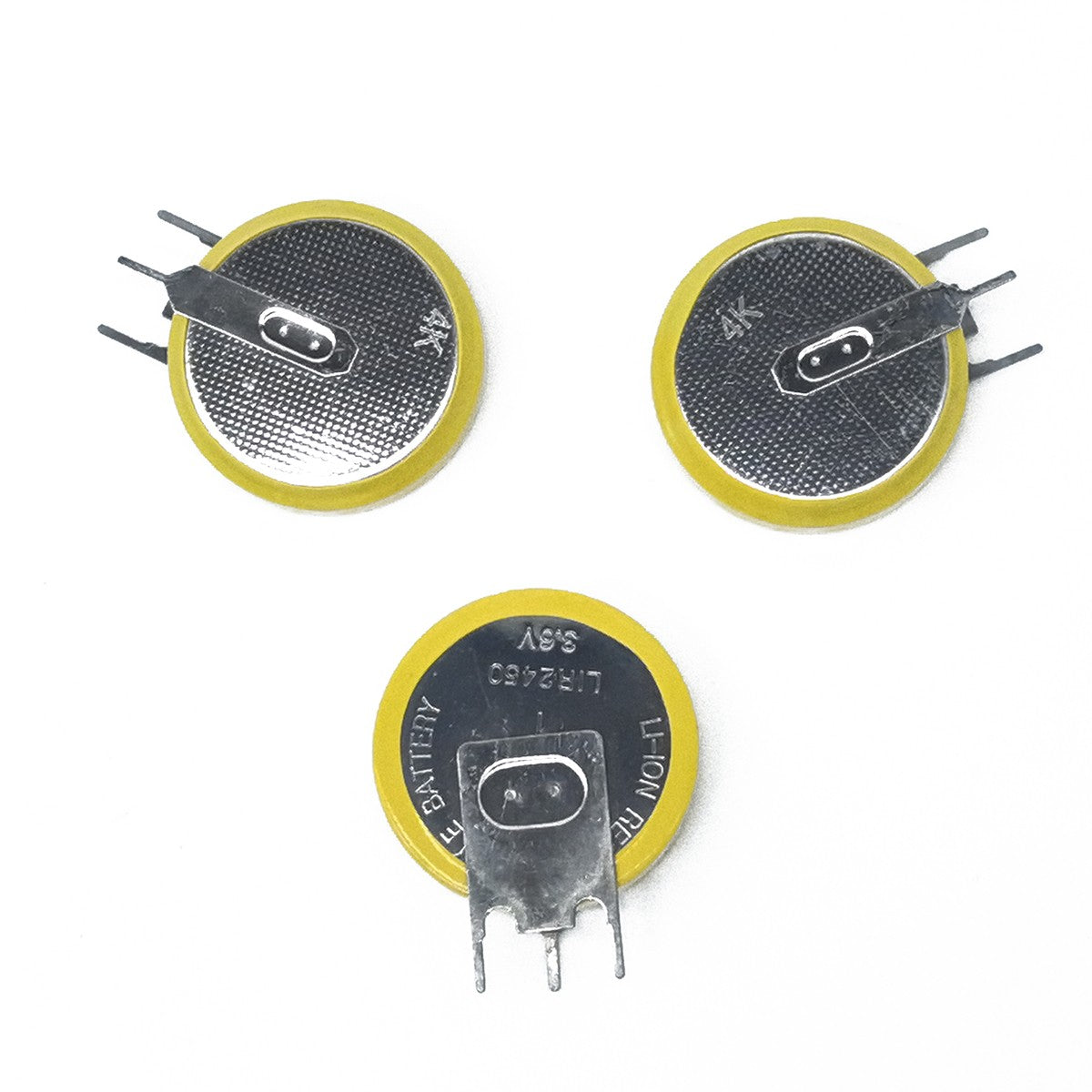 3pcs Button Coin 3.6V Li-ion Rechargeable Battery LIR2430 LIR2450 LIR2477 CR24xx