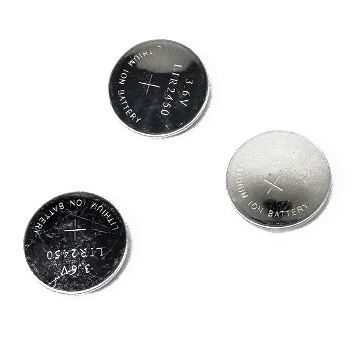 3pcs Button Coin 3.6V Li-ion Rechargeable Battery LIR2430 LIR2450 LIR2477 CR24xx