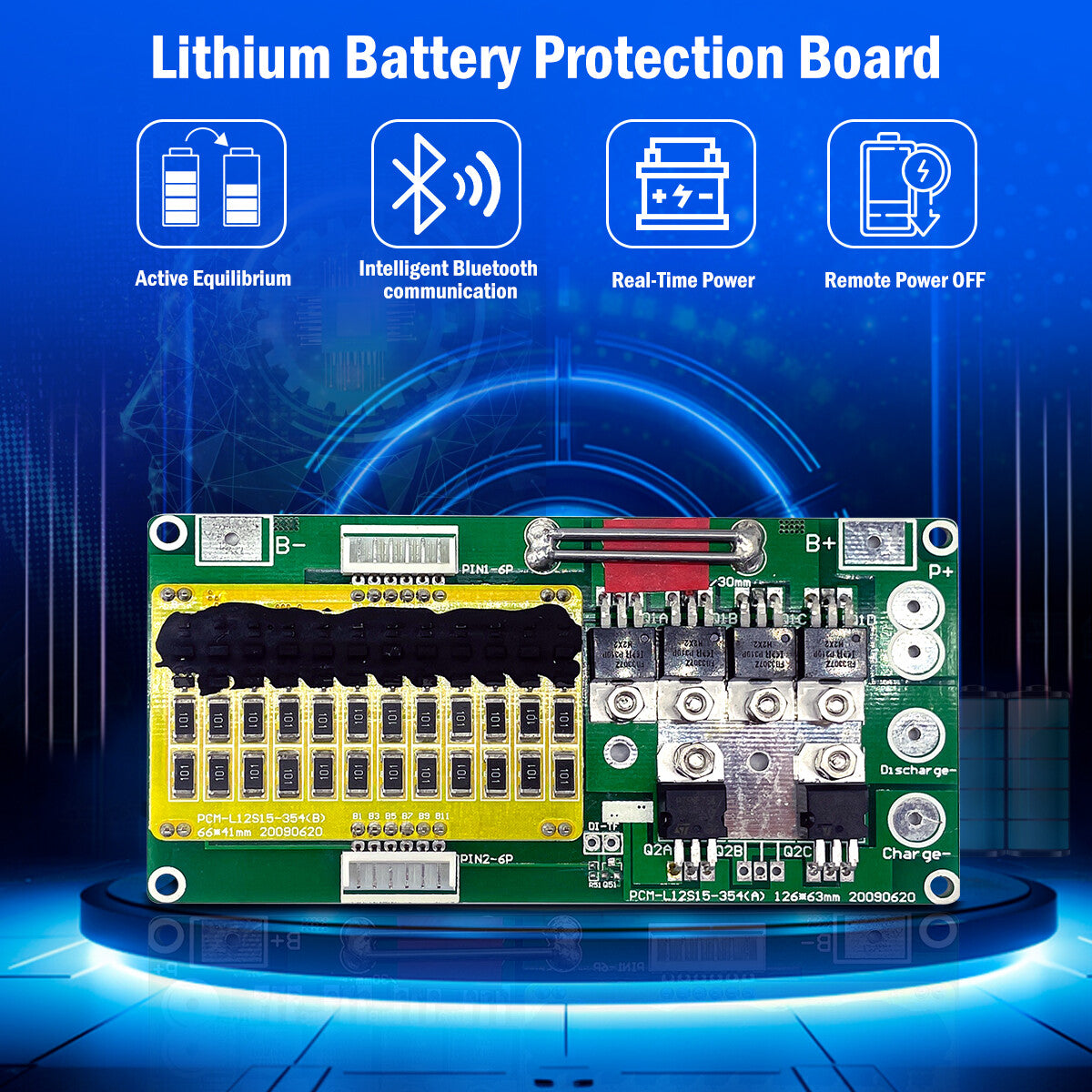 LiFePO4 5S 16V 12S 38.4V Li-Fe Battery Protect Circuit Management Board PCM BMS