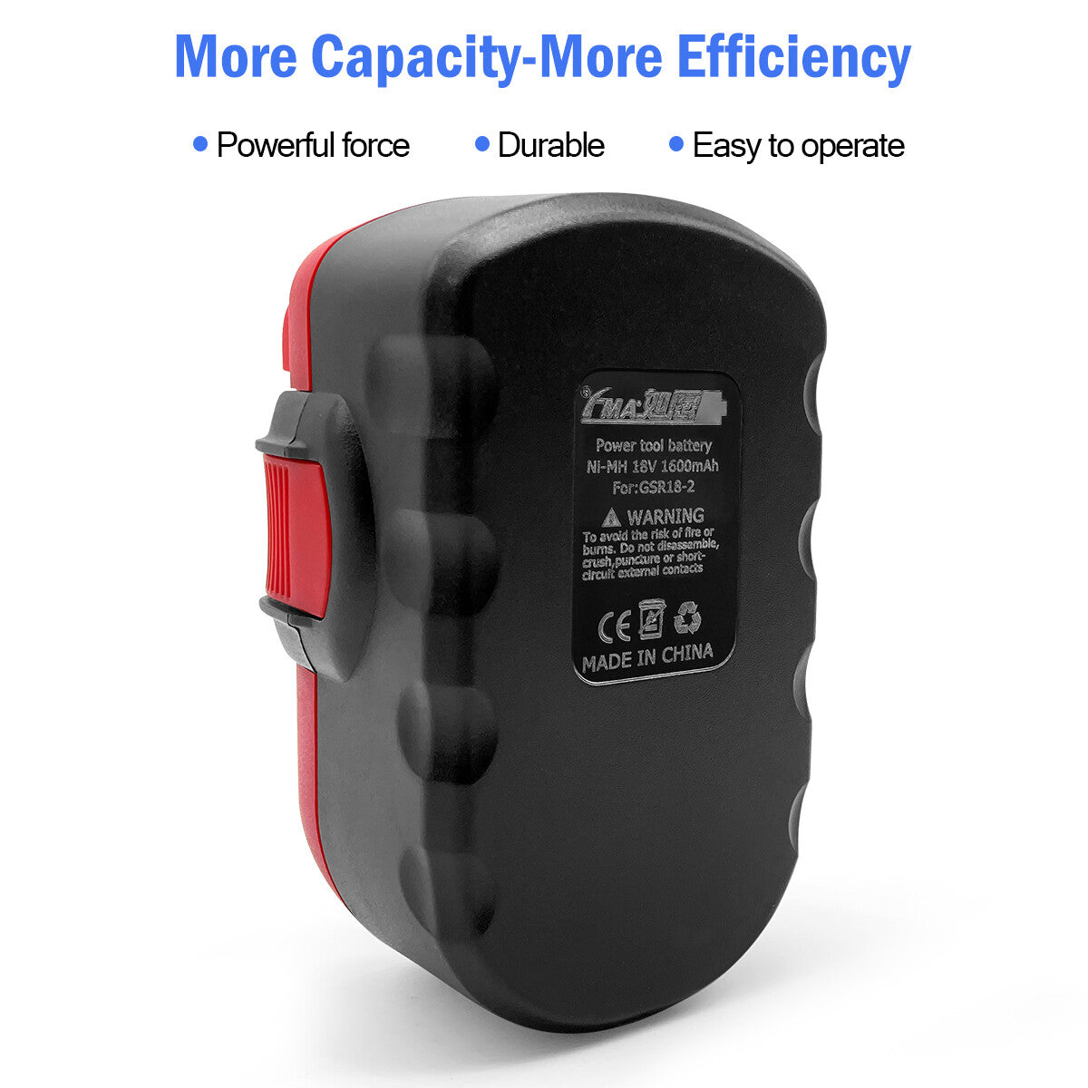 18V Ni-MH/Ni-Cd Rechargeable Battery for BOSCH Cordless Drill Wrench Saw BAT025 BAT160 GSR18