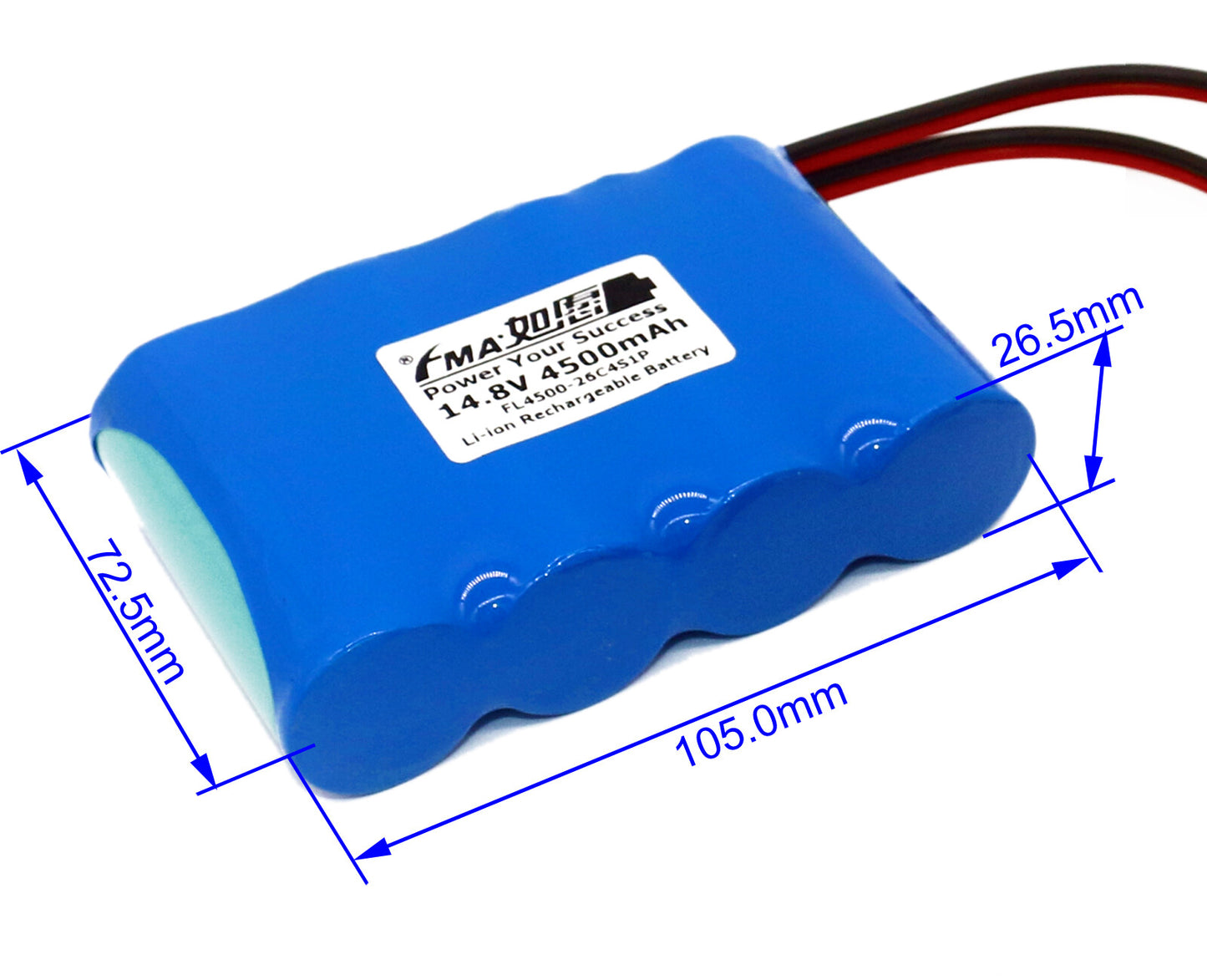 3.7V 7.4V 11.1V 14.8V 4.5-13.5Ah Li-ion Battery to Testing Device LED Bike Light