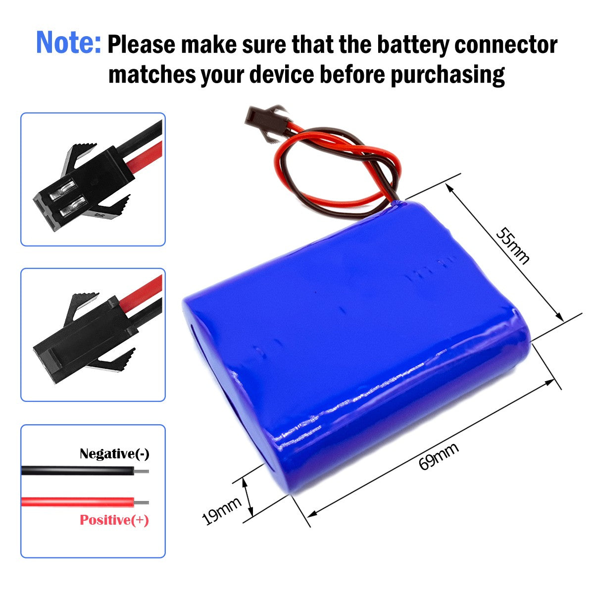 3.7V 6.6-14AH Rechargeable Battery for Portable Insulin Cooler Mini Medicine Fridge 5V Fan Power Supply