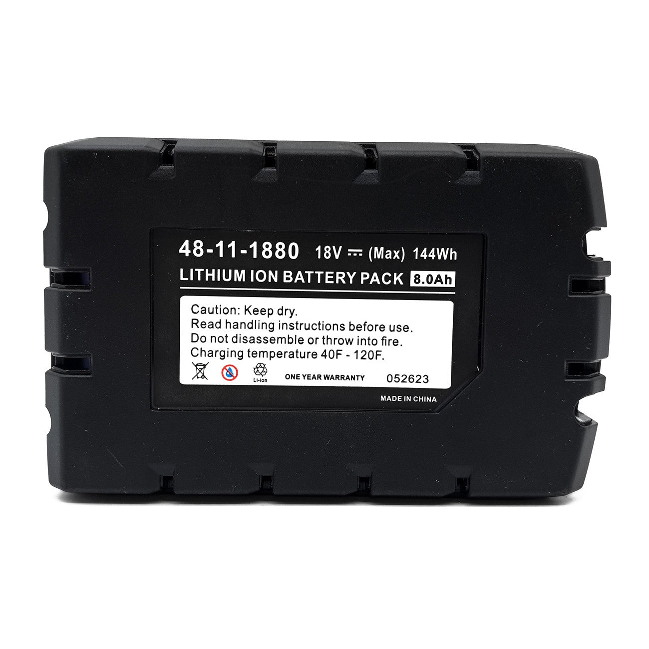 FMA Milwaukee M18 18V Li-ion Rechargeable Battery 4Ah/8Ah/12Ah Replace M18B6 M18B5 48-11-1850 48-11-1880 XC