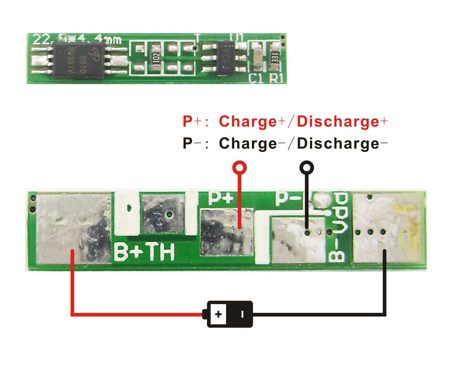 1S 3.6V 3.7V Li-ion Li-Po Battery Protection Circuit Board PCM BMS (Multiple Models Available)