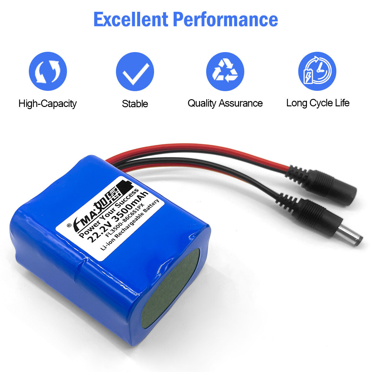 FMA 22.2V 2.6-3.5Ah Li-ion Battery for Portable Testing Device Medical Equipment