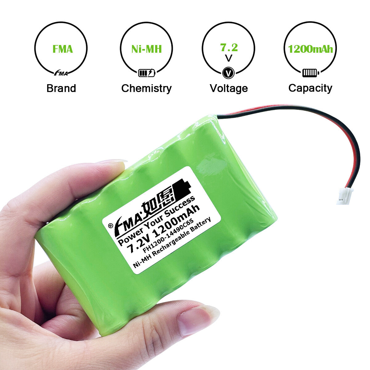 Racing Car Model Truck toy Excavator Vehicle 7.2V 600-2000mAh Ni-MH Battery