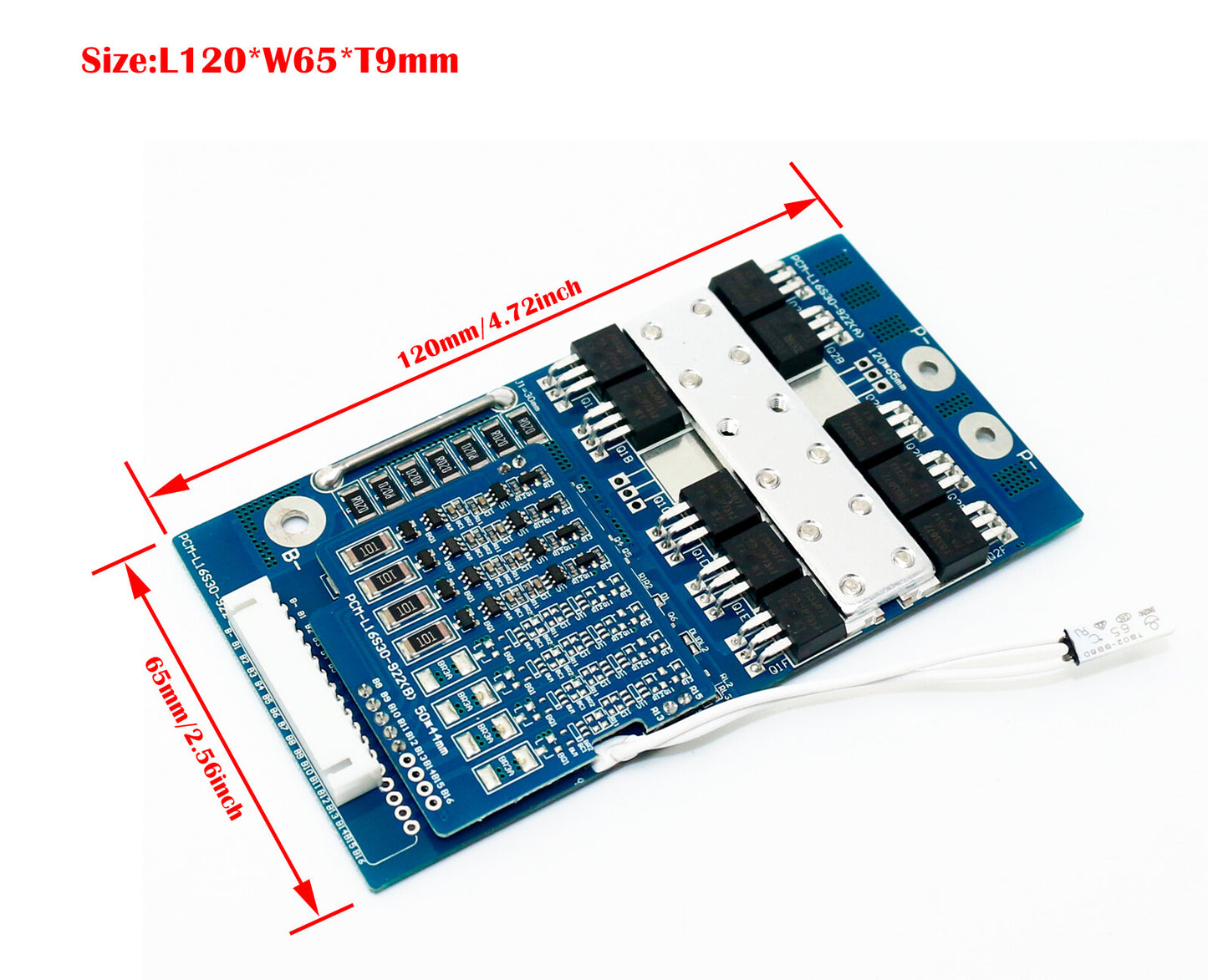 FMA 12S 43.2V 44.4V Li-ion Battery Protection Board BMS PCM 15A