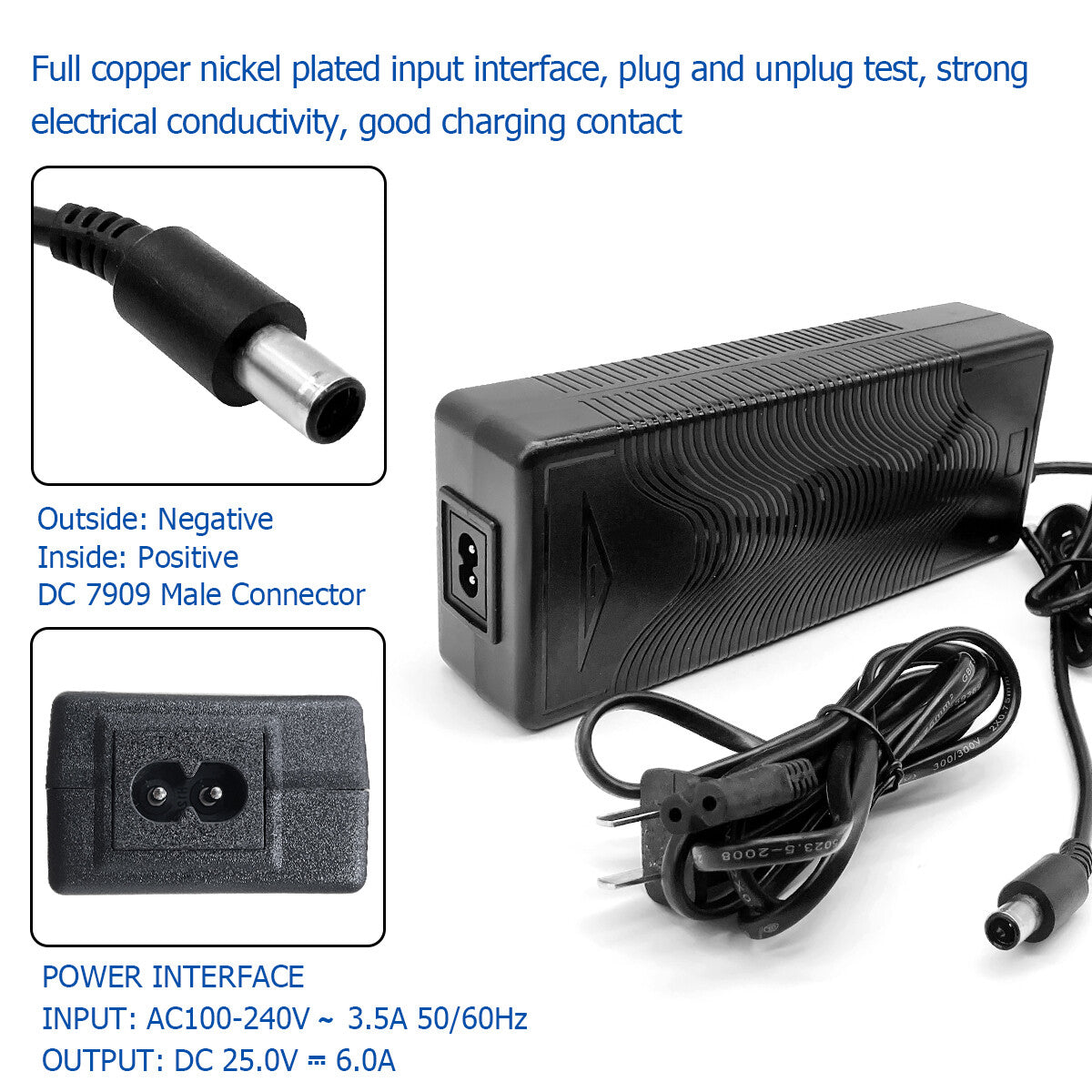 25V 6A Power Supply Adapter for Security System Monitor Camera Network Equipment